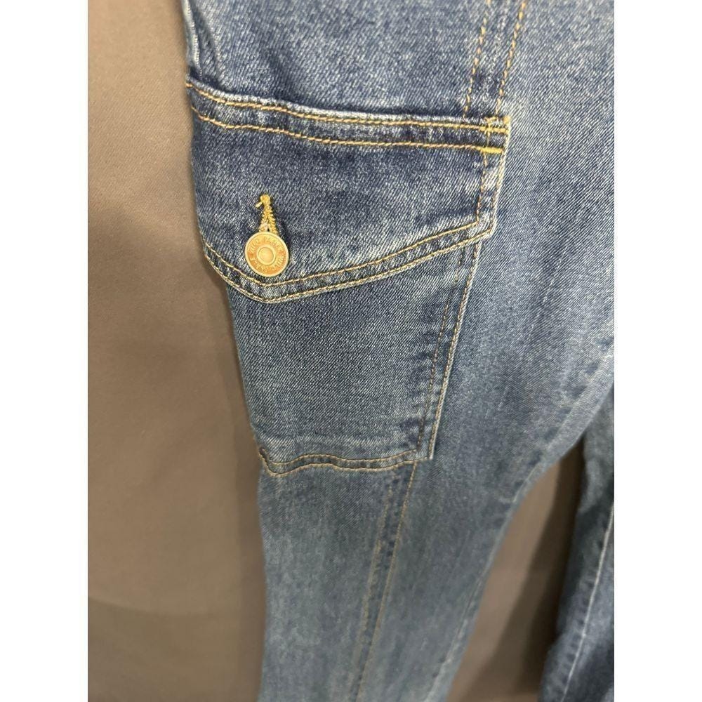 Cargo Flare Blue stonewash low rise Jeans | Size 8 | by Wild Fable - Picture 4 of 5